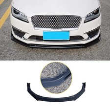 3PCS For 2017-2020 Lincoln MKZ Gloss Black ABS Front Bumper Splitter Lip Spoiler picture