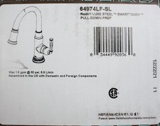 Brizo 64974LF-SL Rook 1.8 GPM 1-Hole Prep Kitchen Faucet SmartTouch - Luxe Steel picture