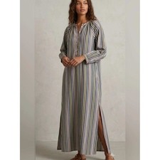 Tuckernuck Pomander Place Dress Women Large NWT Heidi Maxi Shirt Zephyr Stripe picture