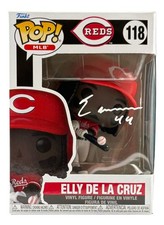 Elly De La Cruz Signed Cincinnati Reds Funko Pop #118 BAS picture