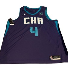 Nike Devonte Graham Charlotte Hornets Swingman Jersey Mens Sz 60 NBA NWT picture