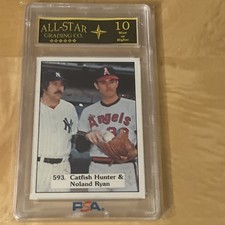 1976 SSPC - Checklist Nolan Ryan, Catfish Hunter #593 Noland Ryan picture