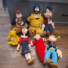 Vintage Lot of 7 Popeye Collectible Dolls, Hamilton Gifts picture