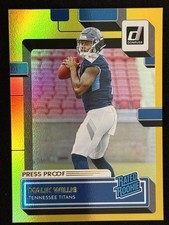 2022 Panini Donruss - Rated Rookie Malik Willis #303 Press Proof Premium RC picture