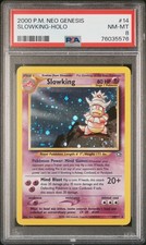 Slowking Holo 14/111 Neo Genesis Pokemon PSA 8 POP 886 Double Swirl picture