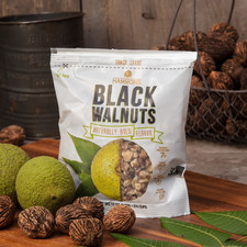 Hammons Hand Harvested Black Walnuts Large Pieces 12 oz. New picture