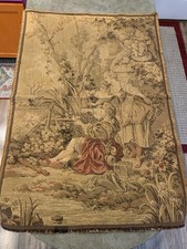 Vtg French/Belgium Tapestry Jacquard 39”x27” Beautiful See All Pics picture