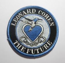 Vintage Leonard Cohen The Future Embroidered Patch 1992 Tour Merch Hummingbird picture
