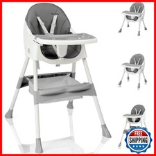 Ktaxon Foldable 3-in-1 Baby High Chair, Grey picture
