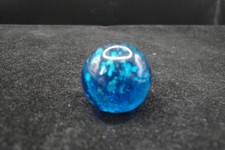 Blue Glass Mica  Filled Handmade Antique Marble  21mm/0.826'' As Made Mint picture