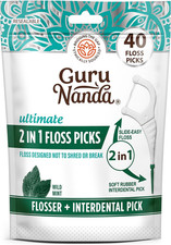 Dental Floss Picks, 2 in 1 Interdental Pick for Braces, 40ct picture