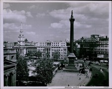 LD211 1963 Original Photo LONDON ENGLAND Bird's Eye View Trafalgar Square Column picture