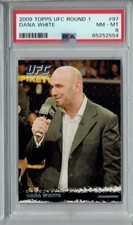 PSA 8 NM-MT Dana White 2009 Topps UFC Round 1 #97 Rookie Card picture