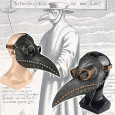 Plague Doctor Mask Birds Mouth Long Nose Beak Faux Latex Steampunk for Halloween picture