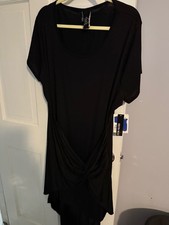 Kristin Nicole Black Knot-Front High-Low Dress picture