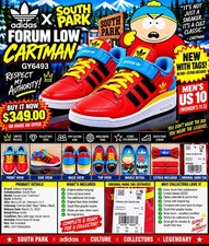 New Adidas Forum Low South Park Cartman GY6493 Men’s Size 10.0 M Shoes W Extras. picture