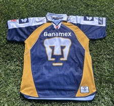Vintage 2002/03 Authentic Lotto Pumas UNAM Kikin Fonseca Home Jersey Size XL picture