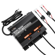 LiTime 12V (14.6V)+36V (43.8V) 10A Dual Bank Smart Charger for LiFePO4 Battery picture