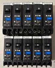 USED 10 PCS Eaton BRP120DF 20A Dual Function Circuit Breaker picture