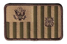 Coast Guard ensign subdued woodland large W5465 USCG Coast Guard patch picture