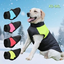 Pet Dog Vest Jacket Warm Waterproof Clothes Winter Padded Coat Small/Large USA picture