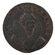 England 1794 Sussex Chichester Queen Elizabeth Halfpenny Conder Token D&H-15c picture