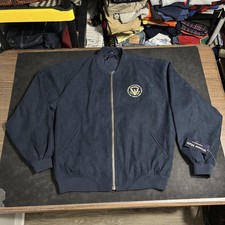 Air Force One Presidential Seal Bomber Jacket Navy Blue Area 51 Skunk Works picture
