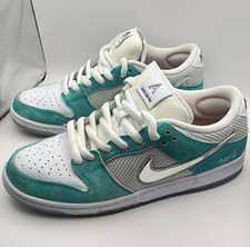 Nike SB Dunk Low Pro QS April Racer Blue/Metallic Silver FD2562-400 US 9.5 picture