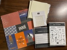 Stampin' Up Bag of Bones Stamps, Dies, DSP, Glow In The Dark & MORE  **NEW** picture