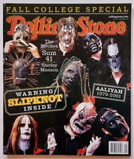 SLIPKNOT ALLIYAH Rolling Stone Mag Issue #879 Oct 11 2001 NO LABEL BRAND NEW picture