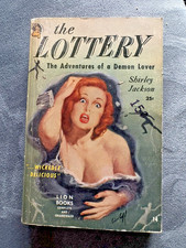 Vintage Paperback The Lottery Shirley Jackson Lion Books 1950 First Edition picture