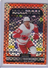Lucas Raymond 2021-22 Upper Deck OPC Platinum Rookies Orange Checkers #09/25 picture