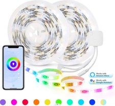 HBN Smart LED Strip Lights, 32.8ft WiFi RGBW, Work with Alexa, Google Assistant picture