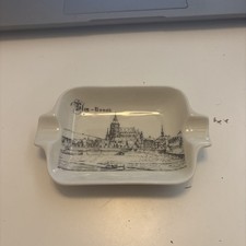 Vintage ULM/DONAU Ceramic Ashtray Royal KM Porzellan Bavaria West Germany 286 picture