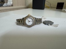NOS Ebel Discovery 18k Yellow Gold/Steel white dial 30mm Watch 183921 picture