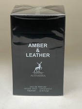 Amber & Leather Maison Alhambra Eau De Parfum Spray 3.4 oz 100ml New Sealed USA picture