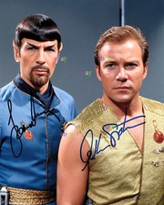 Leonard Nimoy & William Shatner Star Trek Autographed Signed 8x10 Photo REPRINT picture