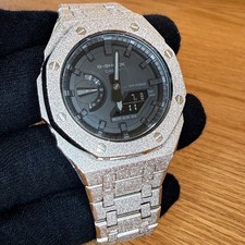 Modded Authentic Casio G Shock GA2100 Frosted Metal Texture Watch picture