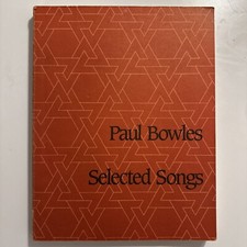 SELECTED SONGS. By Paul. Thompson Bowles picture