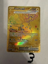 Pokémon Pikachu ex 179/131 Prismatic Evolutions Hyper Rare Gold NM picture