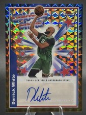 2025 TOPPS FINEST DERRICK WHITE #BSA-DW AUTO - COLOSAL SHOTS GOLD /50 picture