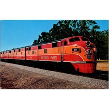 Southern Pacific Trio of E. M. D. E-7 Diesel Units Vintage Postcard SP6-4 picture