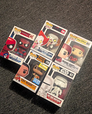 Funko Pop Mixed Lot 5 Boxed Vinyl Figures Spider-Man Pennywise Ezra Snowtrooper picture