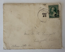1885 Corvallis to Langell's Valley, Oregon via Coquille Bonanza Postal Cover 2c picture