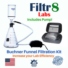 Fast and Hands-Free Lab Filtration | Filtr8 Buchner Funnel Flask Kit with Pump picture