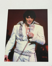 ELVIS PRESLEY AUTHENTIC ORIGINAL PHOTO 1970 on stage LAS VEGAS +Certificate picture