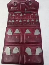 Starrett S167C Stainless Steel Radius Gage Set  with Case (missing 3/32) picture