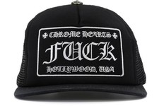 Authentic Used Vintage Chrome Hearts CH FCK Hollywood Trucker Baseball Cap Hat picture