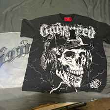 Godspeed Men's Black Skull Graphic Summer Tour 2025 Crew Neck T-Shirt Size S picture