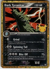 Dark Tyranitar 19/109 Holo - 30C - PTCG - NM picture